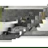 Cadă freestanding Mexen Montana 180 x 80 cm, albă, preaplin auriu periat - 52011808000-55