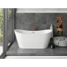 Cadă freestanding Mexen Montana 180 x 80 cm, albă, preaplin aur roz - 52011808000-60