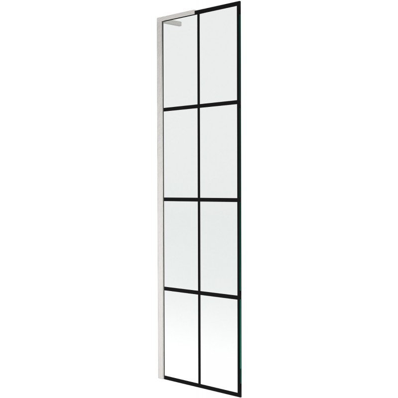 Mexen Next L paravan de baie cu 1 panou 50 x 150 cm, model negru, nichel periat - 895-050-000-03-77-97