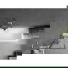Mexen Next L paravan pentru cadă 1-canatural, 60 x 150 cm, model negru, nichel periat - 895-060-000-03-77-97