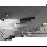 Mexen Next L paravan pentru cadă 1-canată 90 x 150 cm, model negru, nichel periat - 895-090-000-03-77-97