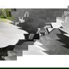 Mexen Montana cadă liber în picioare 180 x 80 cm, alb/negru, diamentru alb - 52011808075-20