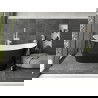 Mexen Montana cadă liber în picioare 180 x 80 cm, alb/negru, diamentru alb - 52011808075-20