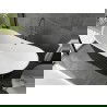 Mexen Montana cada de baie independentă 180 x 80 cm, alb/negru, scurgere gun metal - 52011808075-95