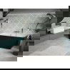 Mexen Volta cadă freestanding de perete 170 x 75 cm, alb/negru, sifon din nichel satinat - 51131707575-97