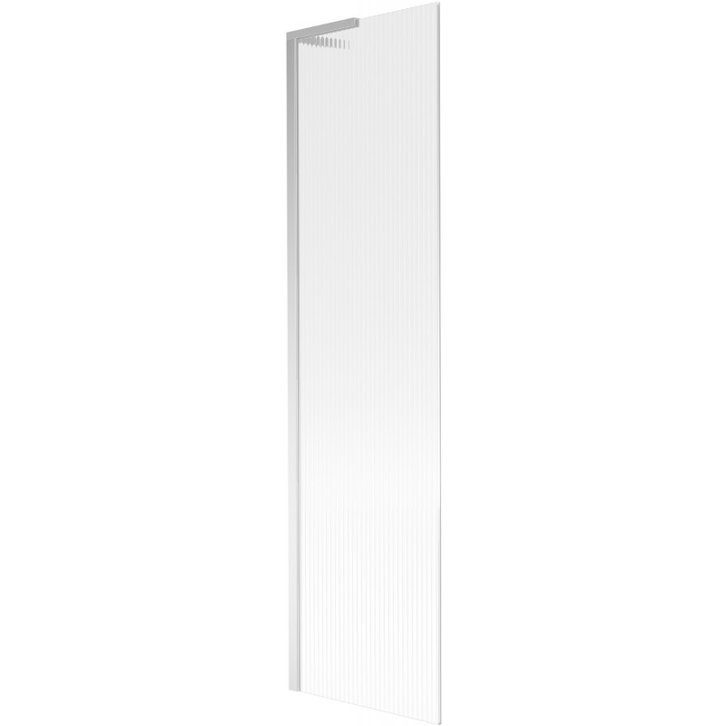 Mexen Next L kádparaván 1-szárnyú 50 x 150 cm, csíkos, króm - 895-050-000-03-09-01