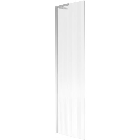 Mexen Next L kádparaván 1-szárnyú 50 x 150 cm, csíkos, króm - 895-050-000-03-09-01