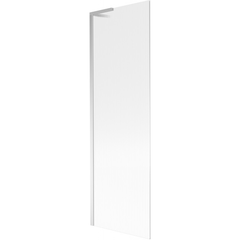 Mexen Next L kádparaván, 1-szárnyú, 60 x 150 cm, csíkos, króm - 895-060-000-03-09-01