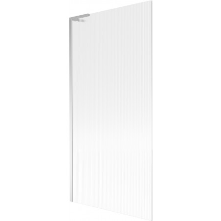 Mexen Next L paravan cadă 1-panou 90 x 150 cm, dungi, crom - 895-090-000-03-09-01