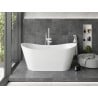 Centrala Mexen Montana baie de tip freestanding 180 x 90 cm, alb, scurgere alba - 52011809000-20