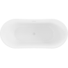 Centrala Mexen Montana baie de tip freestanding 180 x 90 cm, alb, scurgere alba - 52011809000-20