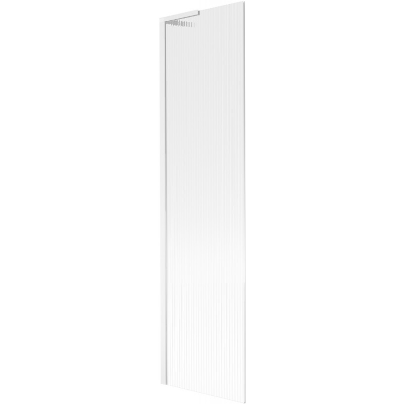 Paravan cadă Mexen Next L, 1-panou, 50 x 150 cm, dungi, alb - 895-050-000-03-09-20