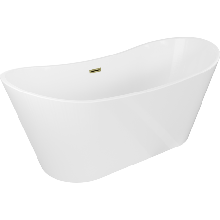 Mexen Montana cadă freestanding 180 x 90 cm, alb, scurgere aurie - 52011809000-50