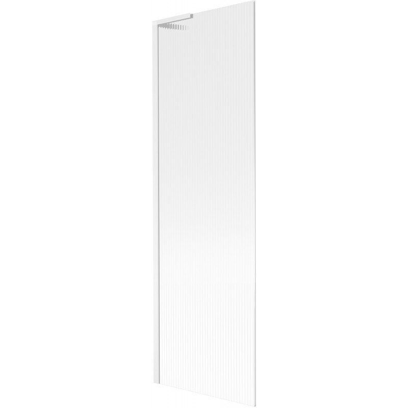 Mexen Next L kádparaván, 1-szárnyú, 60 x 150 cm, csíkos, fehér - 895-060-000-03-09-20