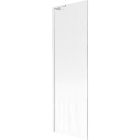 Mexen Next L kádparaván, 1-szárnyú, 60 x 150 cm, csíkos, fehér - 895-060-000-03-09-20