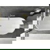 Cadă freestanding Mexen Montana 180 x 90 cm, alb, evacuare aurie periată - 52011809000-55