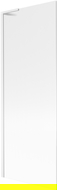 Mexen Next L kádparaván 1-szárnyú 70 x 150 cm, csíkos, fehér - 895-070-000-03-09-20