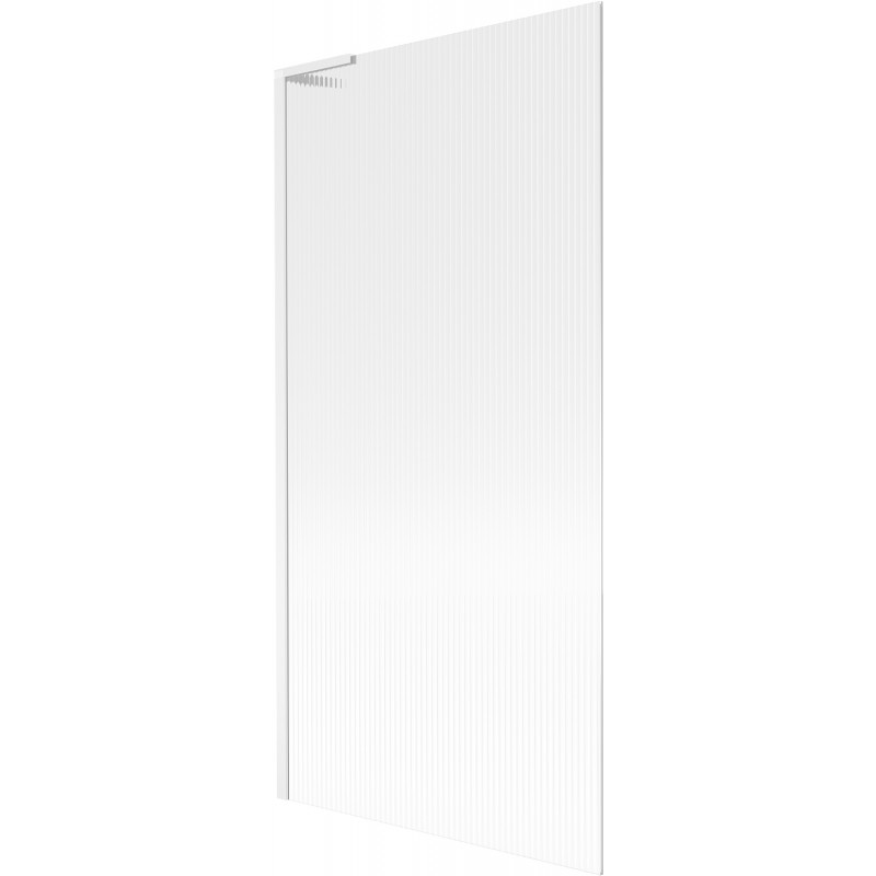 Paravan cadă Mexen Next L cu 1 canat 90 x 150 cm, dungi, alb - 895-090-000-03-09-20