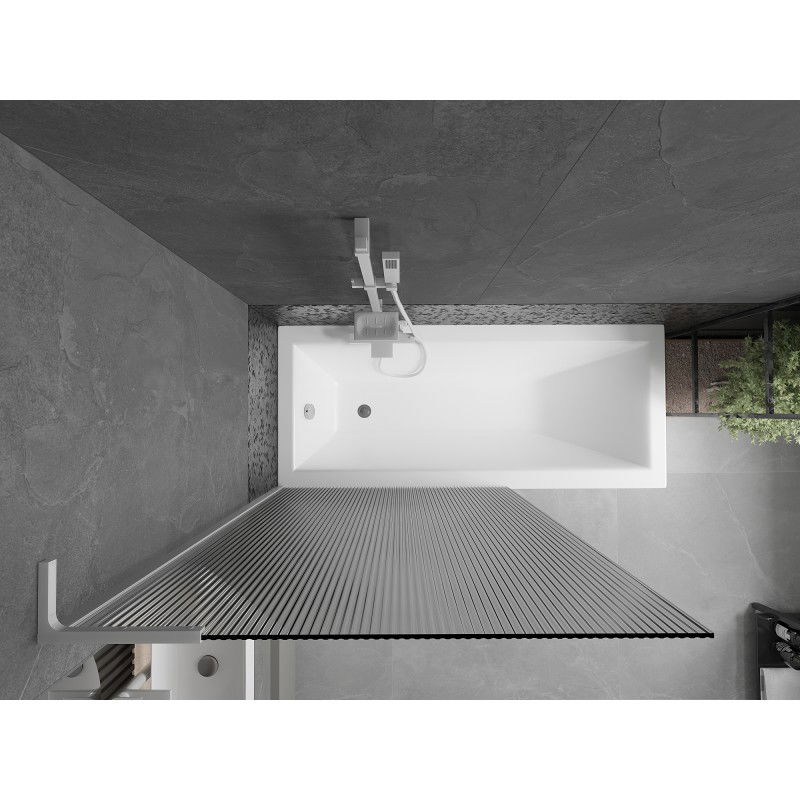 Mexen Next L paravan de baie cu 1 panou 100 x 150 cm, dungi, alb - 895-100-000-03-09-20