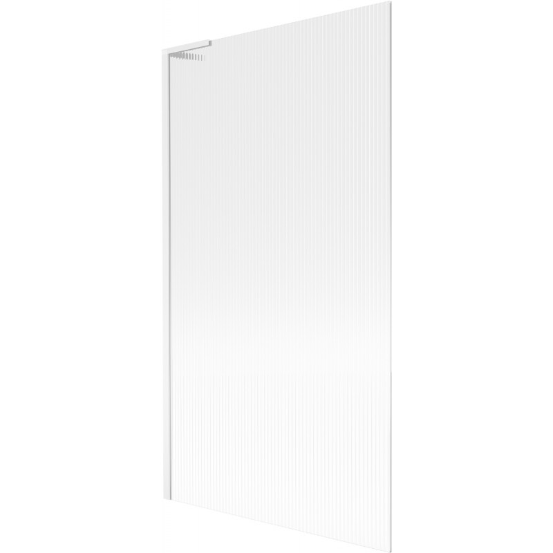 Mexen Next L fürdőkádparaván 1-szárnyas 100 x 150 cm, csíkos, fehér - 895-100-000-03-09-20