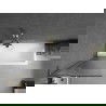 Paravan cadă Mexen Next L, 1-panou 60 x 150 cm, dungat, auriu - 895-060-000-03-09-50