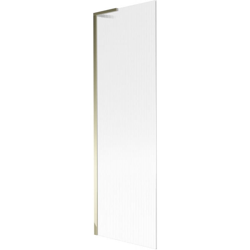 Paravan cadă Mexen Next L, 1-panou 60 x 150 cm, dungat, auriu - 895-060-000-03-09-50