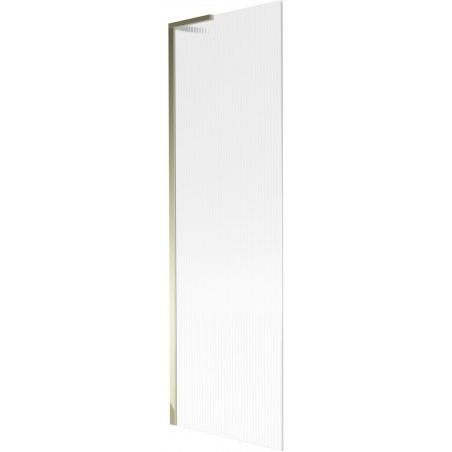 Paravan cadă Mexen Next L, 1-panou 60 x 150 cm, dungat, auriu - 895-060-000-03-09-50
