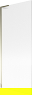 Mexen Next L paravan de baie cu 1 panou, 80 x 150 cm, dungi, auriu - 895-080-000-03-09-50
