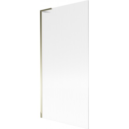 Paravan de cadă Mexen Next L cu 1 panou 90 x 150 cm, dungi, auriu - 895-090-000-03-09-50