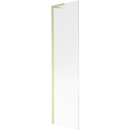 Mexen Next L paravan de baie 1-pal 50 x 150 cm, dungi, auriu periat - 895-050-000-03-09-55