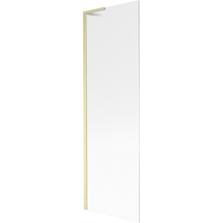 Paravan cadă Mexen Next L 1-canat 60 x 150 cm, dungi, auriu periat - 895-060-000-03-09-55