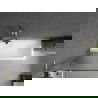 Mexen Next L fürdőkád paraván, 1-szárnyú, 70 x 150 cm, csíkos, arany matt - 895-070-000-03-09-55