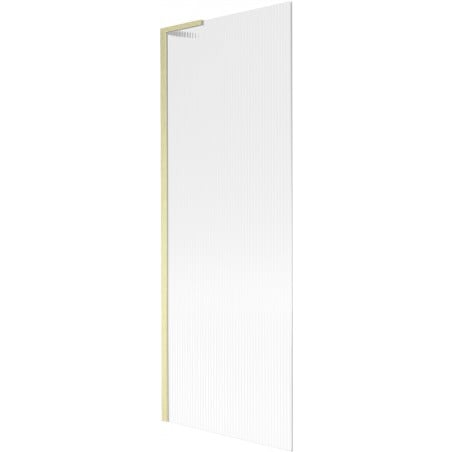 Mexen Next L paravan de cadă cu 1 canat 70 x 150 cm, cu dungi, auriu periat - 895-070-000-03-09-55