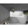 Mexen Next L paravan de baie cu un singur panou 80 x 150 cm, dungi, auriu periat - 895-080-000-03-09-55
