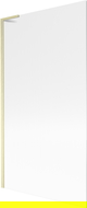 Mexen Next L paravan de baie cu 1 panou 100 x 150 cm, dungi, auriu periat - 895-100-000-03-09-55