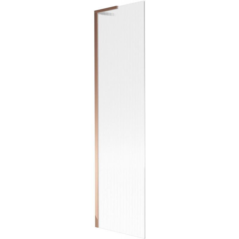 Mexen Next L paravan cadă, 1-canat 50 x 150 cm, dungi, aur roz - 895-050-000-03-09-60