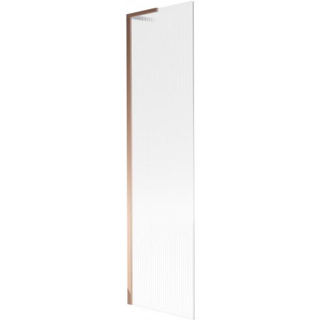 Mexen Next L paravan cadă, 1-canat 50 x 150 cm, dungi, aur roz - 895-050-000-03-09-60