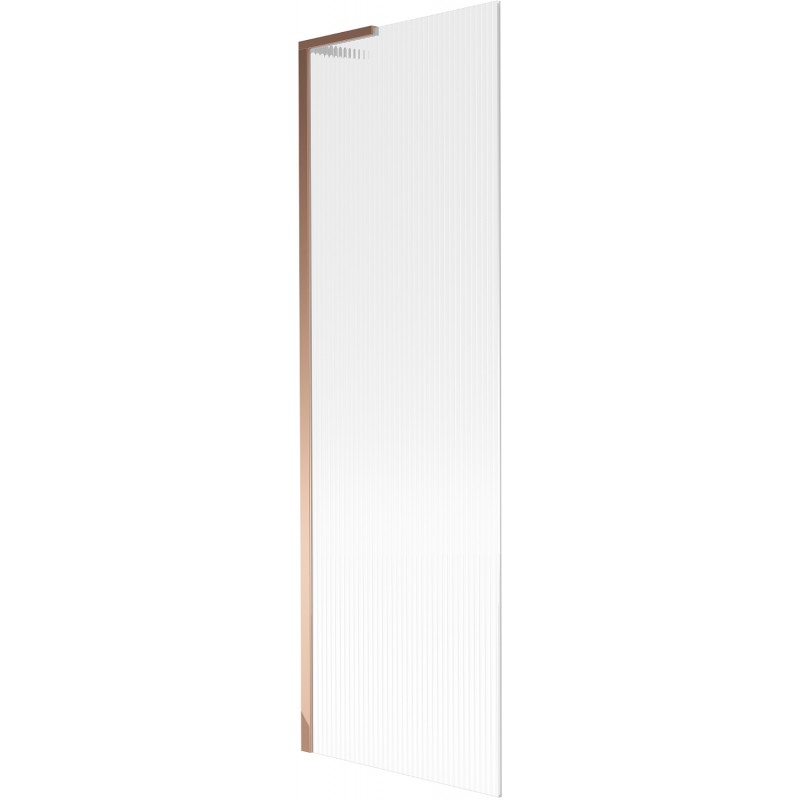 Mexen Next L fürdőkádparaván 1-szárnyú 60 x 150 cm, csíkos, rózsaarany - 895-060-000-03-09-60