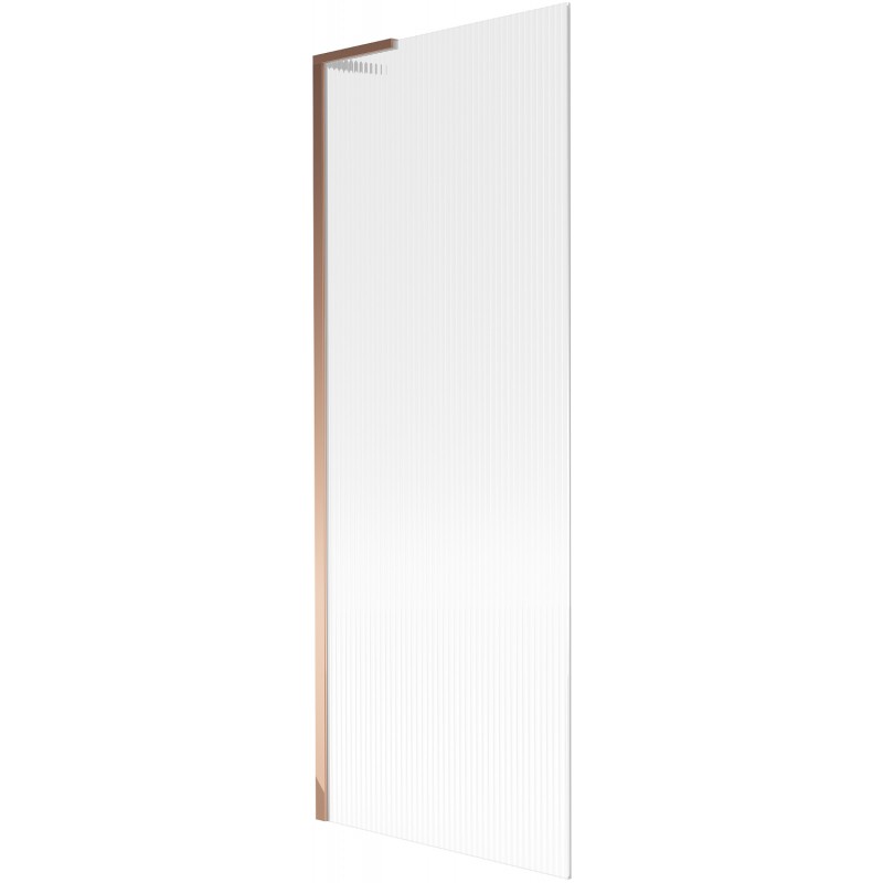Mexen Next L fürdőkád paraván 1-szárnyú 70 x 150 cm, csíkos, rózsaarany - 895-070-000-03-09-60