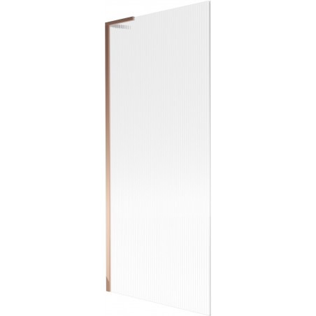 Mexen Next L paravan de cadă 1-panou 80 x 150 cm, dungi, aur roz - 895-080-000-03-09-60