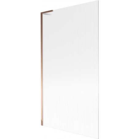 Paravan cadă Mexen Next L 1-canat 100 x 150 cm, dungi, aur roz - 895-100-000-03-09-60