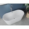 Mexen Luna cada freestanding 150 x 75 cm, alb, preapă cromat - 52031507500-01