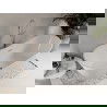 Mexen Celia szabadon álló kád 170 x 75 cm, fehér, króm túlfolyó - 52331707500-01