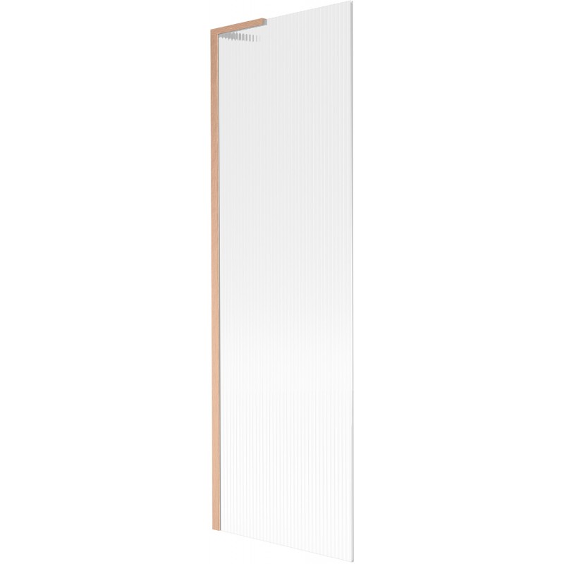 Mexen Next L paravan cadă cu 1 canat 60 x 150 cm, dungi, cupru periat - 895-060-000-03-09-65