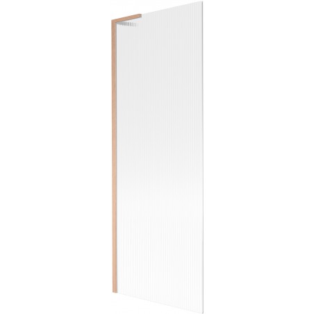 Paravan de cadă Mexen Next L 1-canat 70 x 150 cm, dungi, cupru periat - 895-070-000-03-09-65