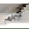 Mexen Celia cada într-o piesă liberă 170 x 75 cm, alb, evacuare aurie - 52331707500-50