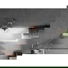 Mexen Next L paravan de cadă 1-canat 90 x 150 cm, dungi, cupru periat - 895-090-000-03-09-65