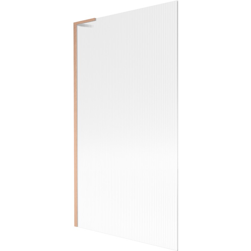 Mexen Next L paravan cadă 1-panou 100 x 150 cm, dungi, cupru periat - 895-100-000-03-09-65