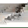 Mexen Celia cadă freestanding 170 x 75 cm, alb, supraplakă roz aurie - 52331707500-60