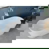 Mexen Luna szabadon álló kád 180 x 80 cm, fehér, fehér túlfolyó - 52031808000-20
